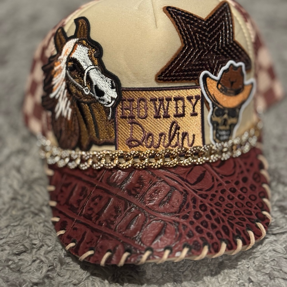 Cowboy Themed trucker hat